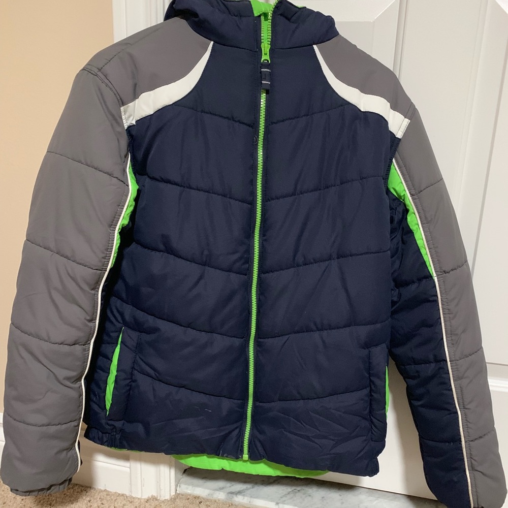 Boys Hawke & co outfitter hooded puffer jacket